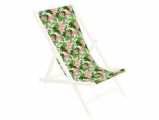 Toile de rechange, tissu de remplacement de fauteuil de plage, chaise longue pliante en bois motif palm brillantes [119]