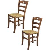 Tommychairs - Set 2 chaises savoie pour cuisine, bar