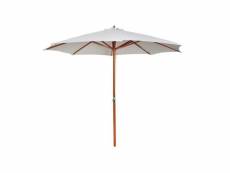 Vidaxl parasol 300x258 cm blanc sable