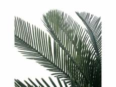 Vidaxl plante artificielle avec pot palmier cycas vert 125 cm 280186