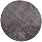 Vidaxl - Tapis lavable antidérapant φ120 cm Gris Gris
