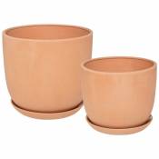 Atmosphera - Set de 2 pots Cosy rose terracotta créateur