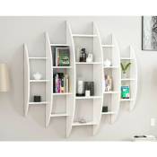 Azura Home Design - Bibliothèque alvino 146 cm blanc