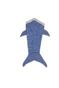 Couverture requin bleu 60x90 cm