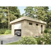 Garage en Bois westmount 19,2 m² - 1 Voiture - Porte