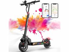 Hitway trottinette électrique pliable 10” 800w batterie 13ah avec écran lcd scooter pliable, app control,ultra portable