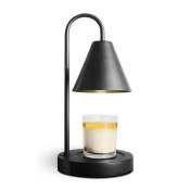 Lampe chauffe-cire à bougie à intensité variable – Fondoir à bougie compatible avec les grands pots Yankee, lanterne électrique en métal pour bougie