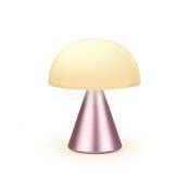 Lampe LED portable medium en aluminium rose