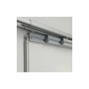 Madecostore - Rail aluminium extensible pour panneaux japonais 50cm - de 186 à 230cm (5 voies)