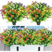 Minetgnon - Fleurs Artificielles,12 Bouquets Plantes