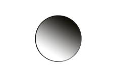 Miroir rond en métal noir