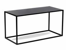 Nordlys - table basse design rectangulaire industriel moderne metal noir