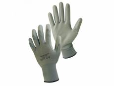 Paire de gants de protection pro précision en polyester enduit de polyuréthane - taille 7 - s - gris