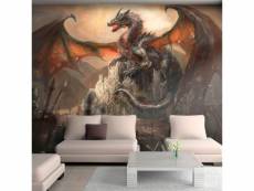 Papier peint - dragon castle - 200 x 140 cm