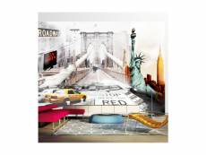 Papier peint new york streets l 100 x h 70 cm A1-SNEW010106