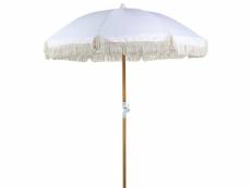 Parasol de jardin ⌀ 150 cm blanc mondello 368926