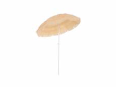 Parasol de jardin hawaï imitation raphia beige
