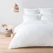 Parure de lit blanc 140 x 200 cm