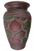 Rotfuchs® Vase en argile - 20 cm de haut - Fait main