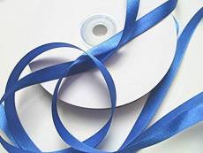 Ruban de satin 10 mm x 25 m Bleu royal Ruban décoratif pour cadeau
