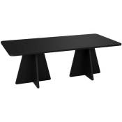 Table basse rectangulaire Mushroom - Noir