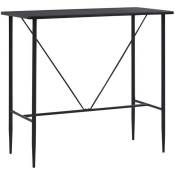 Table de bar Table haute Noir MDF - Style contemporain
