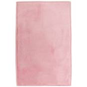 Thedecofactory - flanelle - Tapis aspect velours extra-doux rose 60x90 - Rose