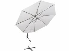 Vidaxl parasol en porte-à-faux 3,5 m blanc sable 42199
