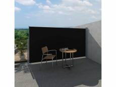Vidaxl paravent store vertical patio terrasse 160 x 300 cm noir 40809