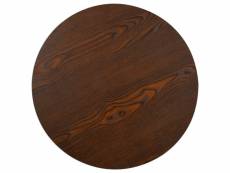 Vidaxl table de bistro marron foncé 50 cm mdf 286419