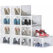 Boîtes à chaussures - Lot de 12 Boîtes Rangement