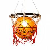 Creative Acrylique Basketball Et Filets Lampe Pendentif
