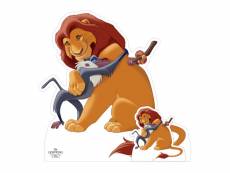Figurine en carton – mufasa et rafiki - le roi lion