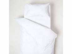 Homescapes parure de lit enfant en lin lavé blanc, 120 x 150 cm BL1727A