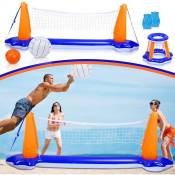 Jouets de piscine ensemble de volley-ball de piscine jeu de piscine basket-ball piscine gonflable - Einfeben