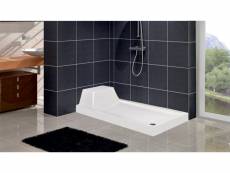 Receveur de douche rectangulaire avec assise tech en plusieurs dimensions - dimensions: 80x100 cm Azura-42020_16838