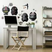 Roommates - Stickers repositionnables Star Wars série Bad Batch casques