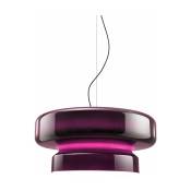 Suspension en polycarbonate teinté violet Bohemia 84 LED - Marset