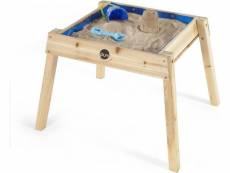 Table à sable et jeu d'eau en bois - bleu 25071AA108