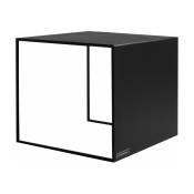 Table basse carré en métal noir 2 Wall - Custom Form