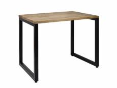 Table bureau icub strong eco 60x100x75 cm noir effect-vintage
