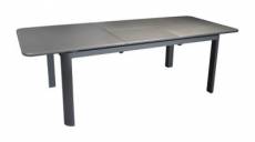 Table de jardin extensible en aluminium Proloisirs Eos 180/240 x 101 cm graphite