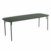 Table rectangulaire Week-End / 220 x 85 cm - Aluminium - Petite Friture vert en métal