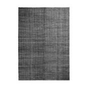 Tapis en laine noir 170x240 cm Moiré Kelim - Hay