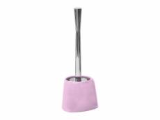 Tendance - brosse wc avec support conique rose