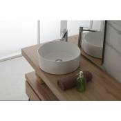 Vasque à poser en céramique Feridras 606130 Couleurs: Blanc brillant - Blanc brillant