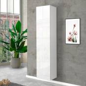 Web Furniture - Armoire colonne design blanc brillant