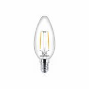 Ampoule Filament LED E14 2 W Olive blanc chaud puissance