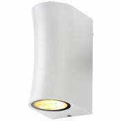 Applique Murale LED IP44 Blanc pour 2 ampoules GU10 - Blanc - Silumen