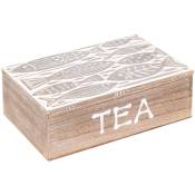 Boîte de cuisine Thé Tea Tea Tea Tea 16x24x8cm 29869 - grey - Signes Grimalt